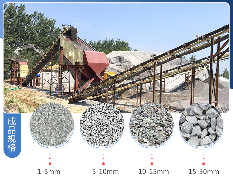 常見的石料均可按客戶要求破碎加工成石子、沙子