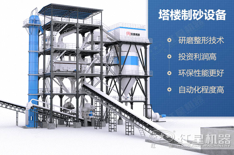 塔樓制砂機(jī)性能優(yōu)勢