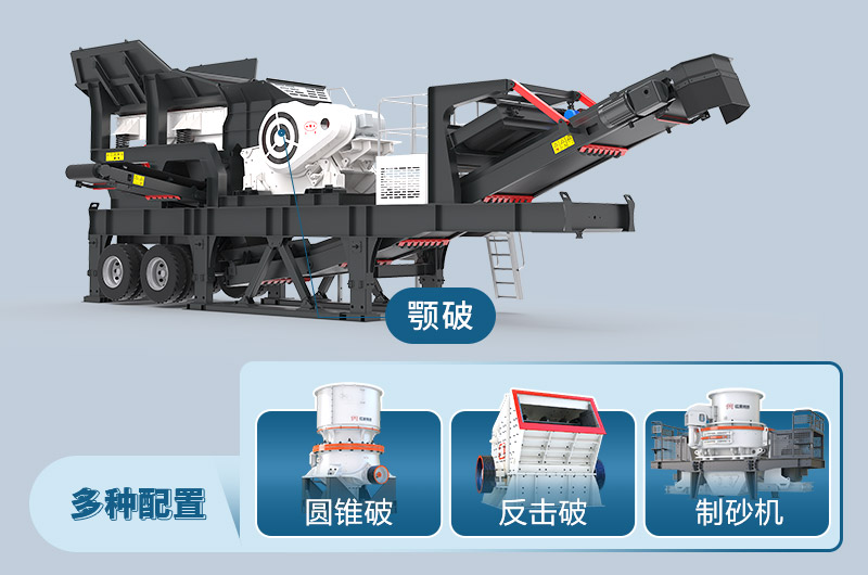 移動(dòng)碎石機(jī)械設(shè)備配置